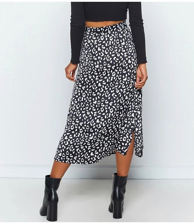 Naomi Cheetah Midi Skirt