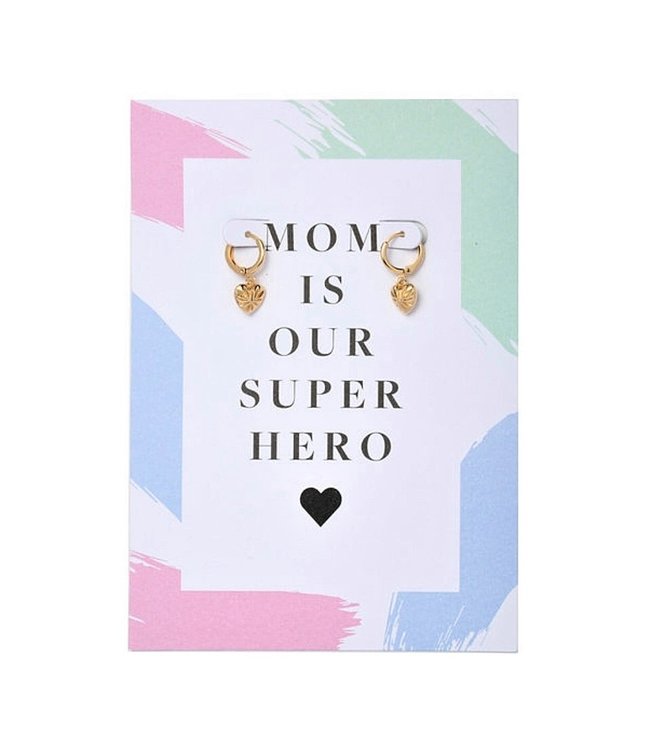 Mom Super Hero Earrings Giftcard