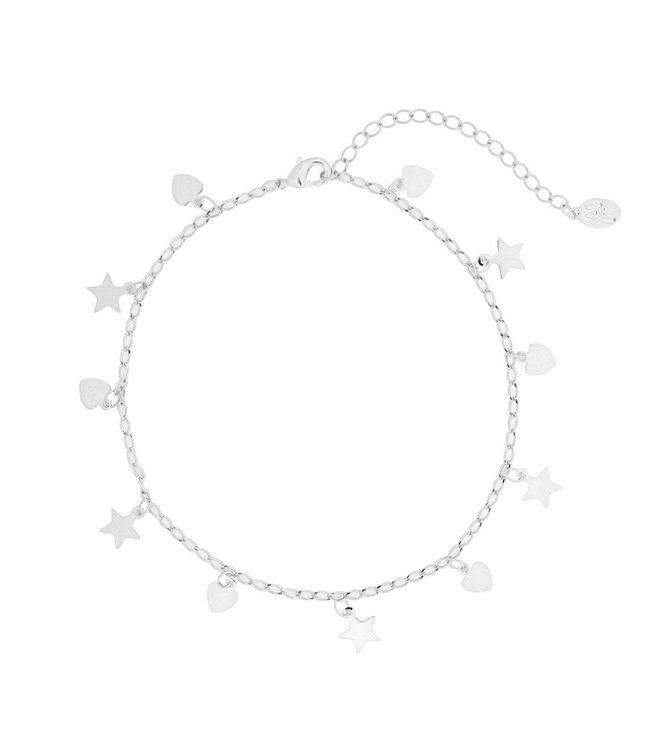 Hearts and Stars Anklet