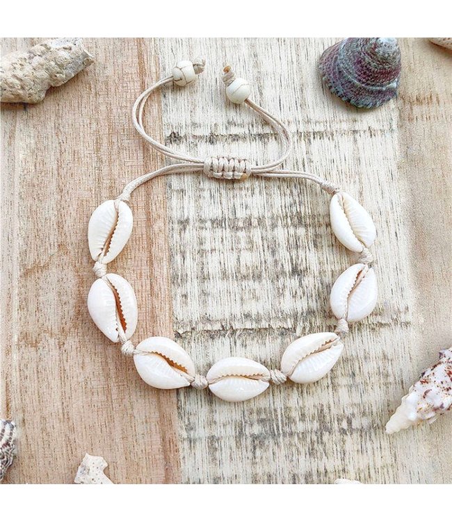 Renae Shell Bracelet / Beige