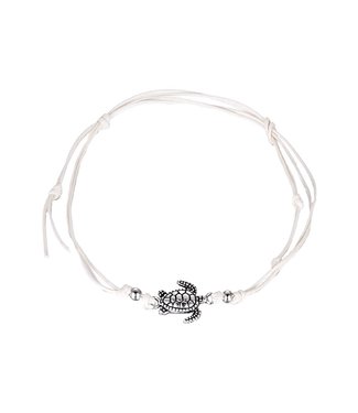 Under Water Turtle Anklet / White