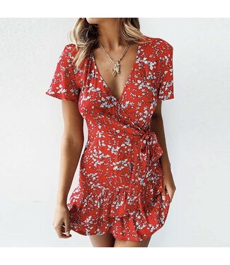 Red Flower Dress