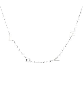 Silver Only Love Necklace