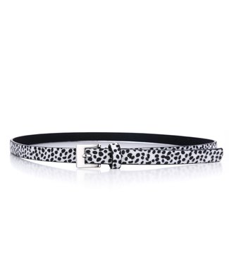 Isla Cheetah Belt / White