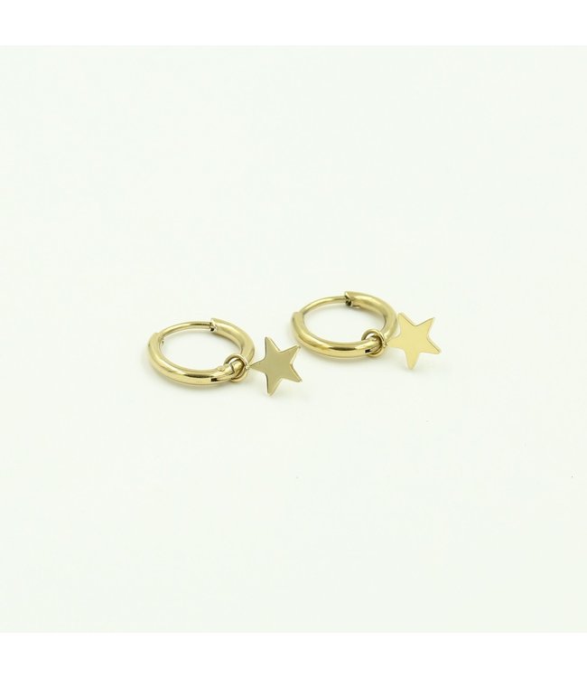 Gold Star Earrings