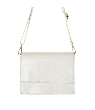 Imani Croco Bag / White
