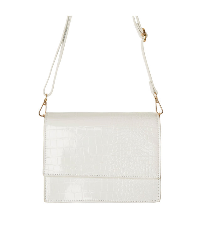 Imani Croco Bag / White