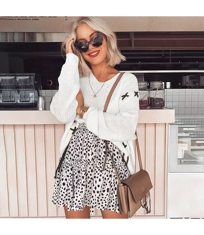 Faye Printed Dots Skirt