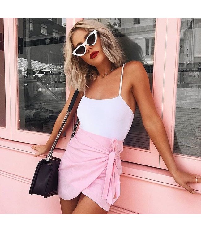 Gigi Cateye Sunglasses / White