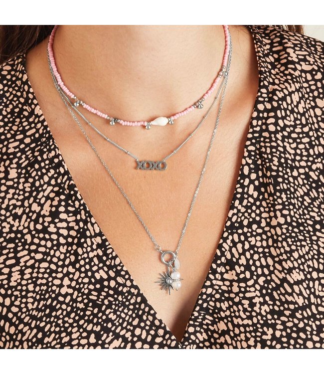 Dotted XOXO Necklace