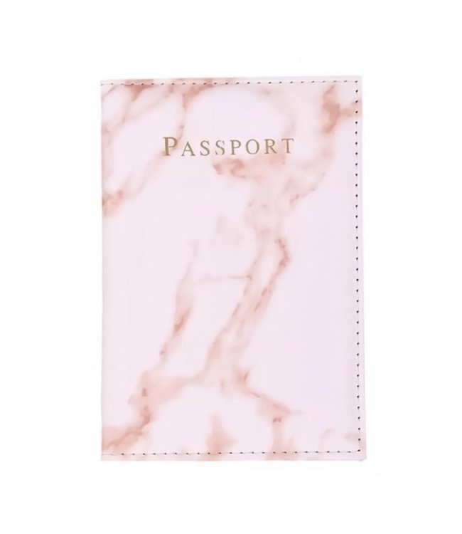 Marble Passport Cover / Pink