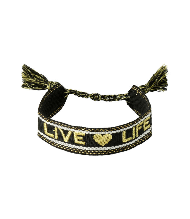 Woven Live Life Bracelet