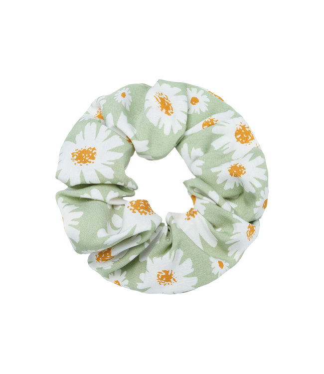 Daisy Flower Scrunchie / Green