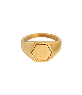 Gold The Wolves Signet Ring