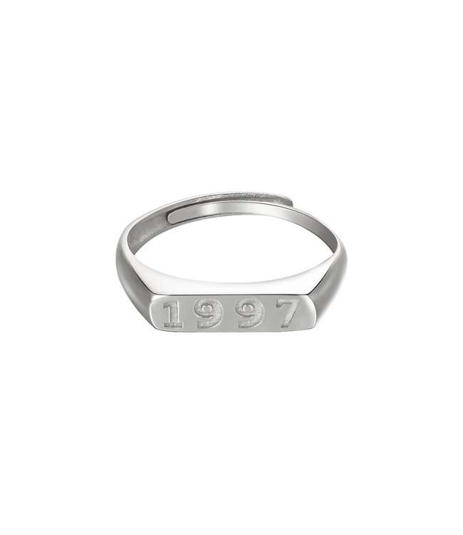 Silver Year of Birth Ring