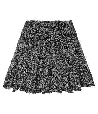 Flowy Panther Skirt / Black