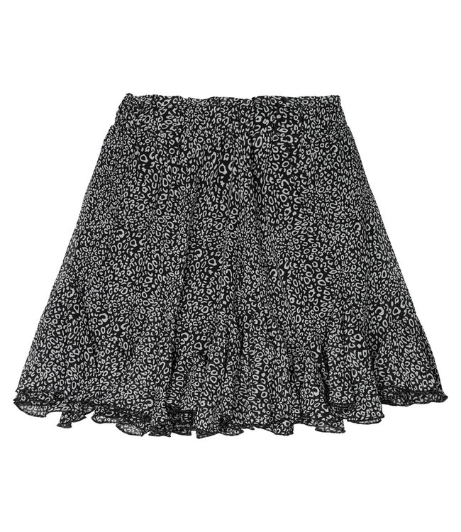 Flowy Panther Skirt / Black