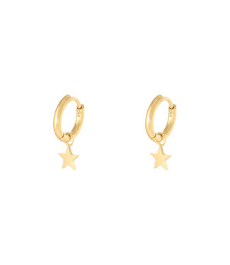 Gold Star Earrings