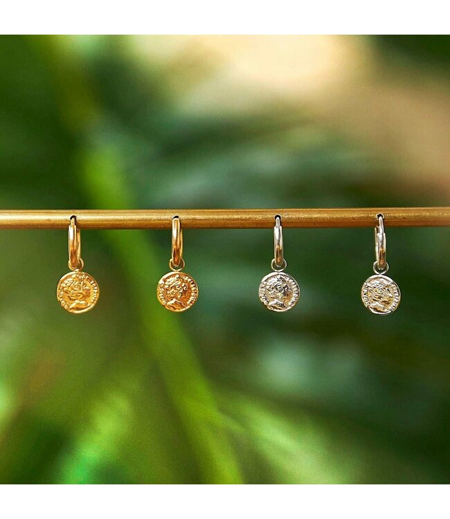 Silver Coin Earrings