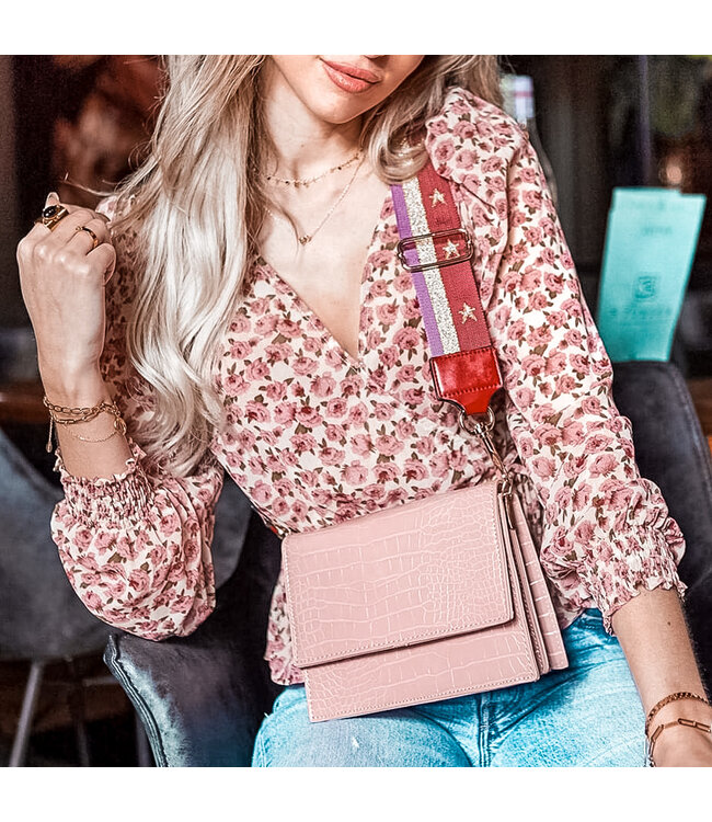 Imani Croco Bag / Pink