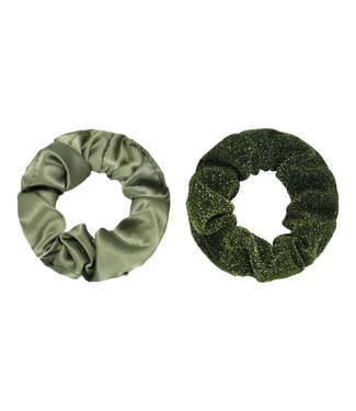 Dawn Scrunchie Set / Olive Green