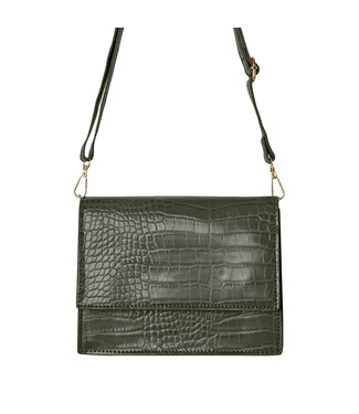 Imani Croco Bag / Olive Green