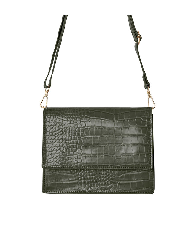 Imani Croco Bag / Olive Green
