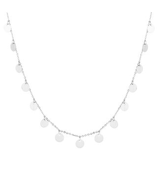 Silver Coins Necklace