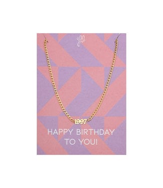 Year of Birth Necklace Giftcard