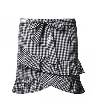Checkerboard Ruffle Skirt