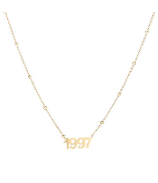 Gold Year of Birth Necklace