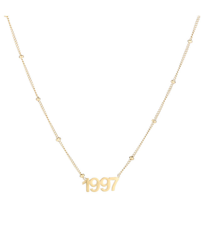 Gold Year of Birth Necklace