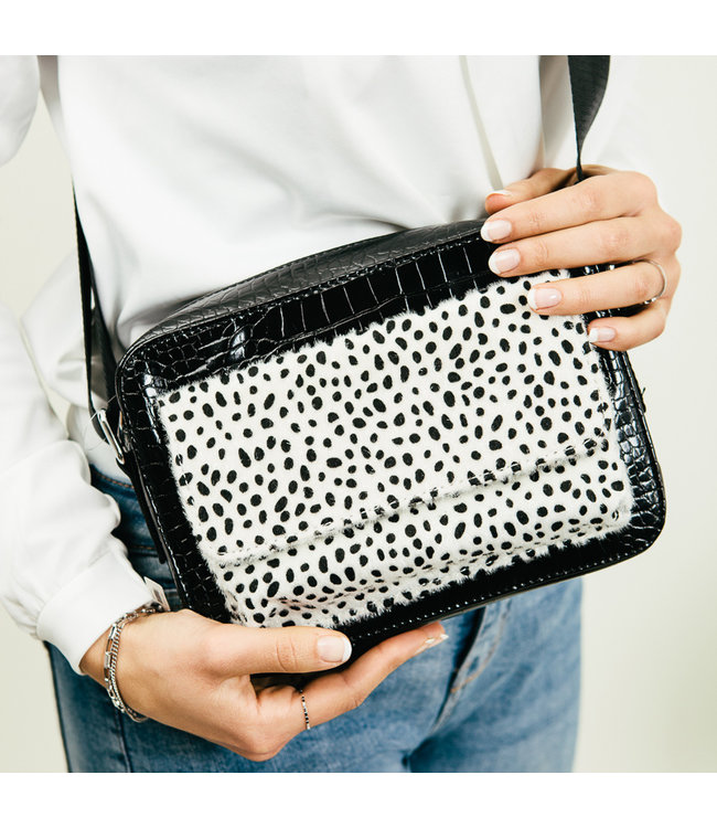 Tess Croco Bag / White