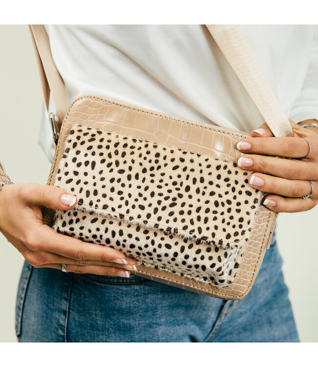 Tess Croco Bag / Beige