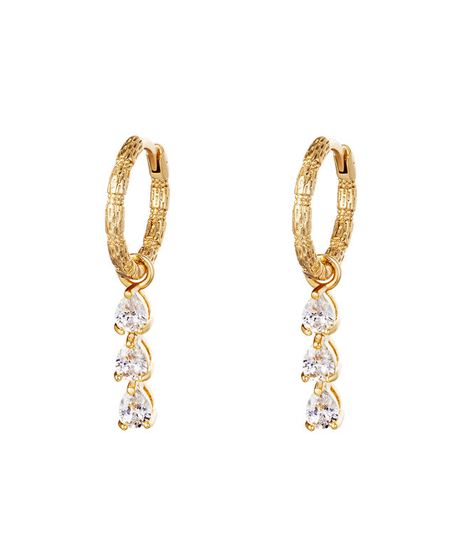 Diamonds in a Row Earrings