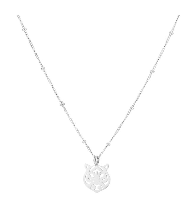 Silver Tiger Necklace
