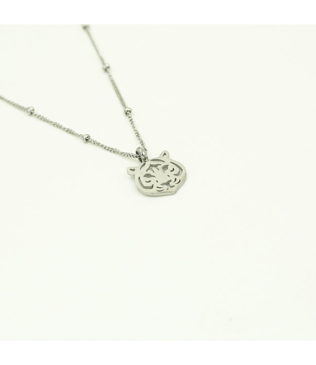 Silver Tiger Necklace