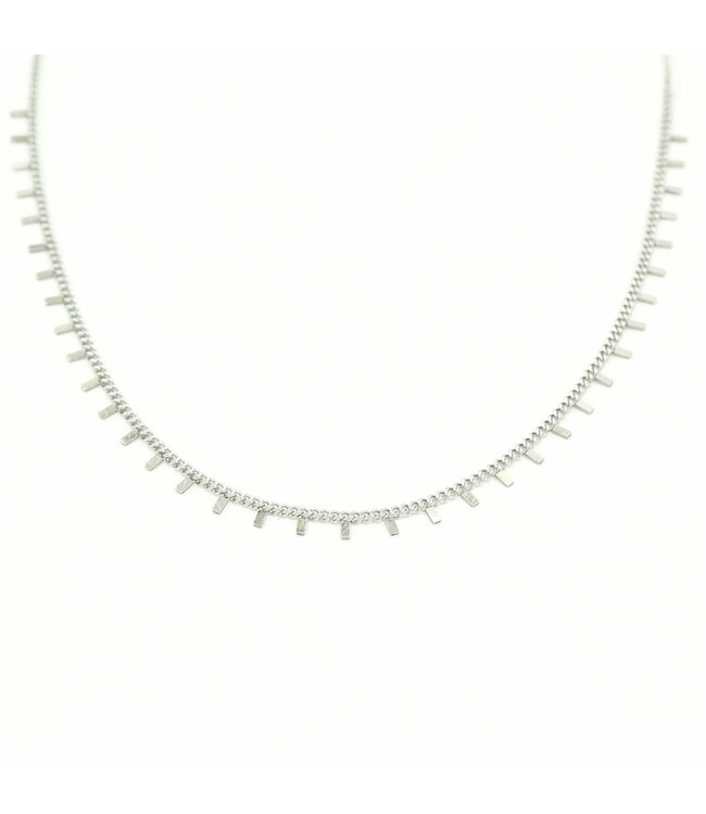 Silver Tiny Sticks Necklace