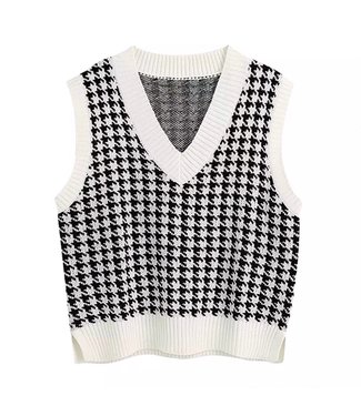 Pied de Poule Spencer / White