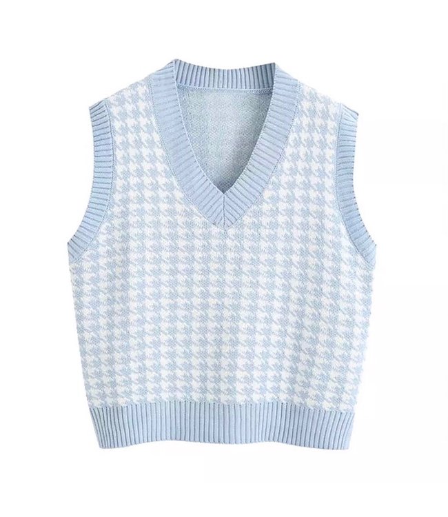 Pied de Poule Spencer / Light Blue