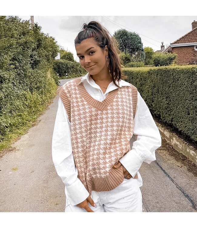 Pied de Poule Spencer / Camel