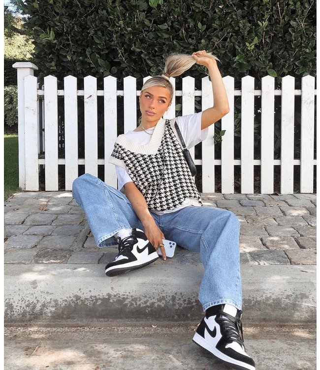 Pied de Poule Spencer / White