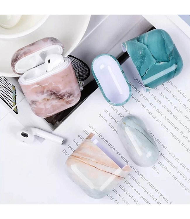 Marble Pink Airpods Case