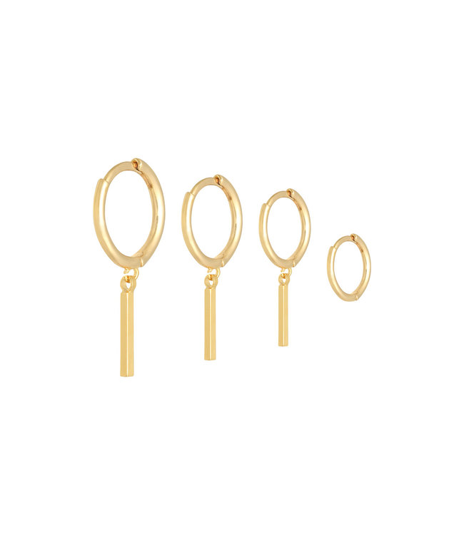 Minimalistic Bar Earrings Set