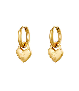 Locked in Love Earrings
