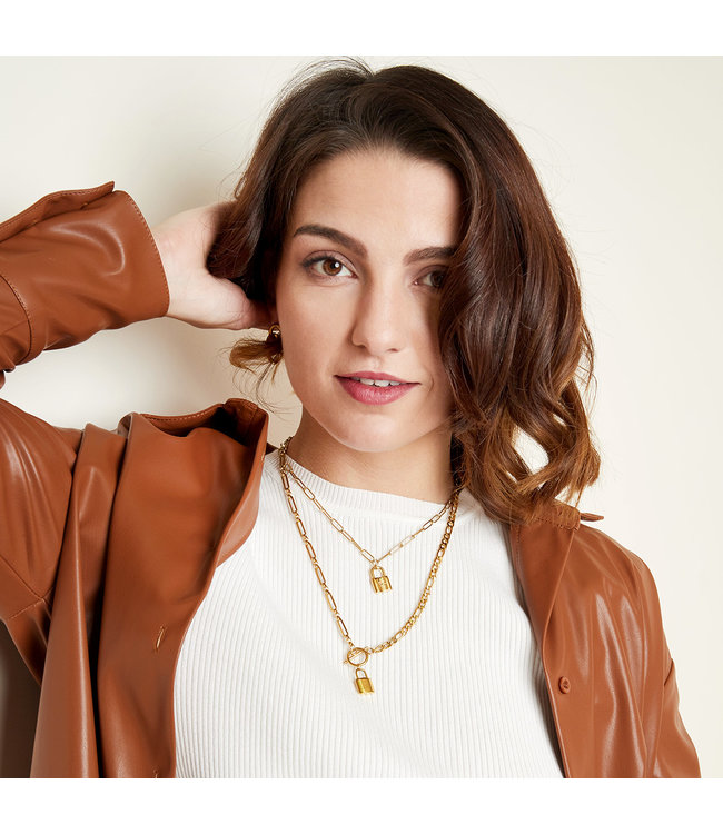 Chunky Lock Necklace