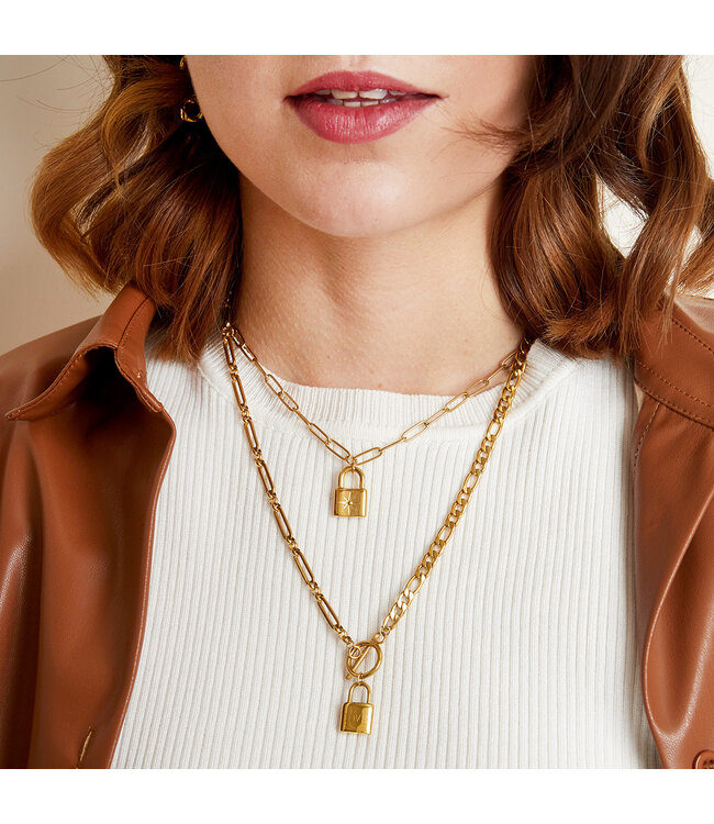 Chunky Lock Necklace