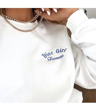 D-Girl Forever Sweater / White