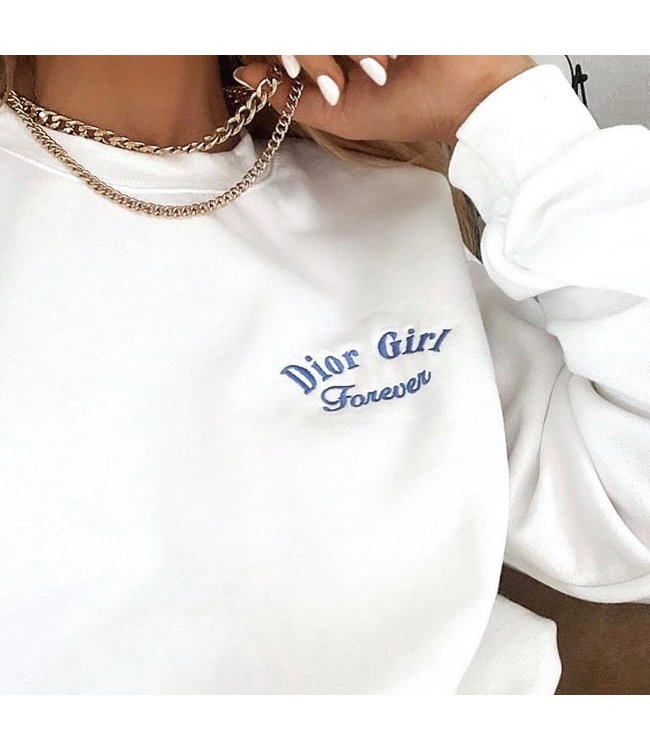 D-Girl Forever Sweater / White