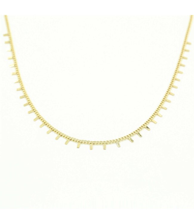 Gold Tiny Sticks Necklace